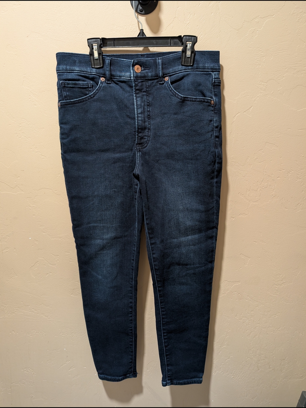 EUC Express Women's Dark Blue High Rise Skinny Jeans 8